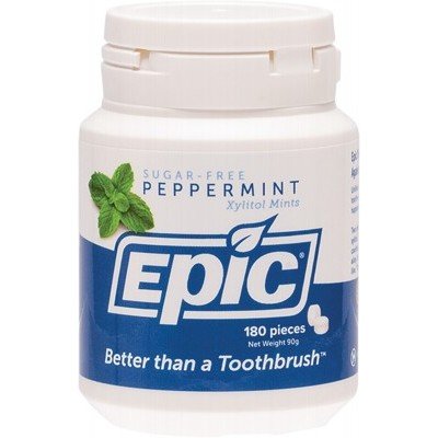 EPIC Xylitol Dental Mints Peppermint 180 - Go Vita Burwood