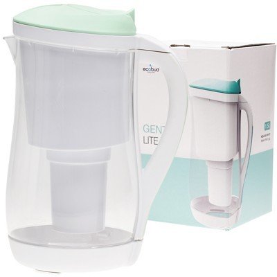 ECOBUD Gentoo Plastic Water Filter Jug Aqua & White 1.5L - Go Vita Burwood