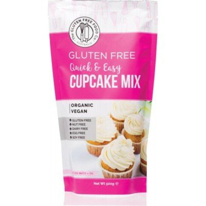 THE GLUTEN FREE FOOD CO Quick & Easy Cupcake Mix 500g - Go Vita Burwood