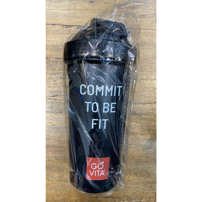 Go Vita Shaker Bottle Black BPA Free 700ml