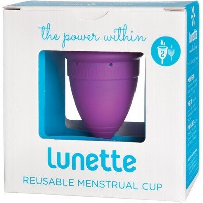 LUNETTE Reusable Menstrual Cup - Violet Model 2 - For Normal To Heavy Flow - Go Vita Burwood