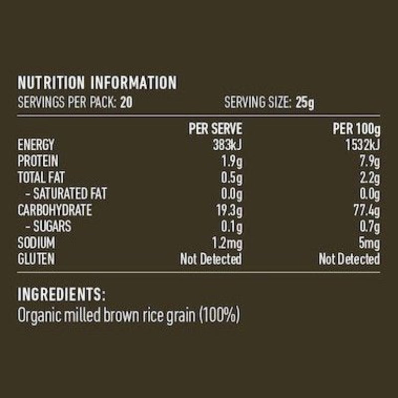 LOTUS Rice Flour Brown Organic 500g - Go Vita Burwood