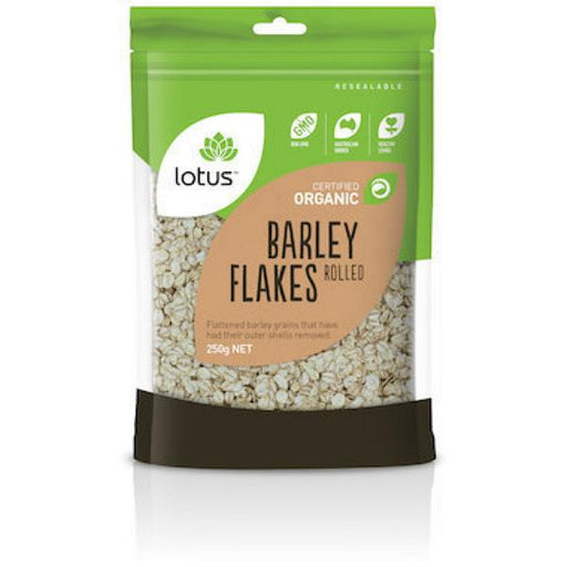 LOTUS Org Rolled Barley 250G - Go Vita Burwood