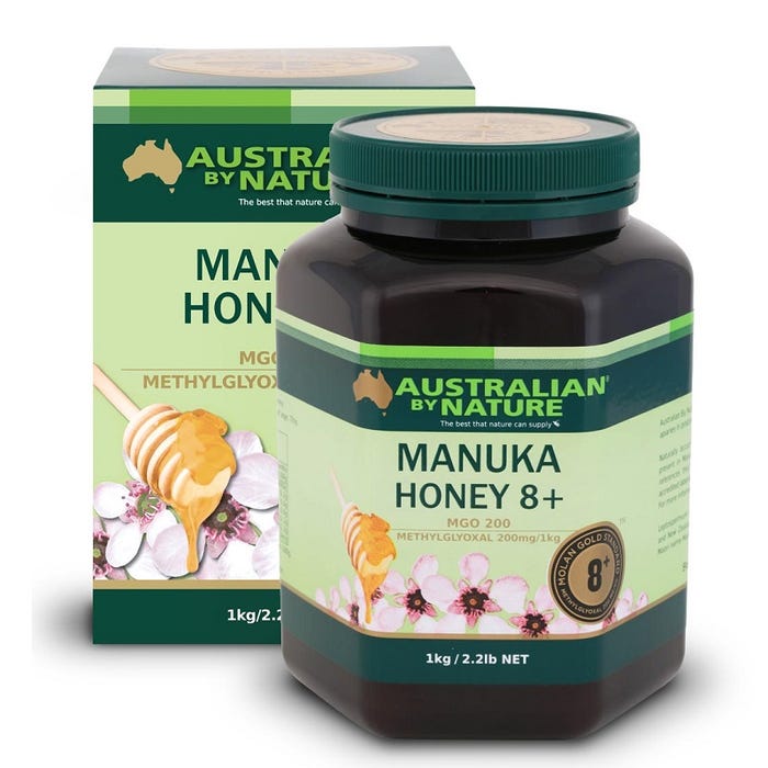 AUSTRALIAN BY NATURE Honey 8+ 1Kg - Go Vita Burwood