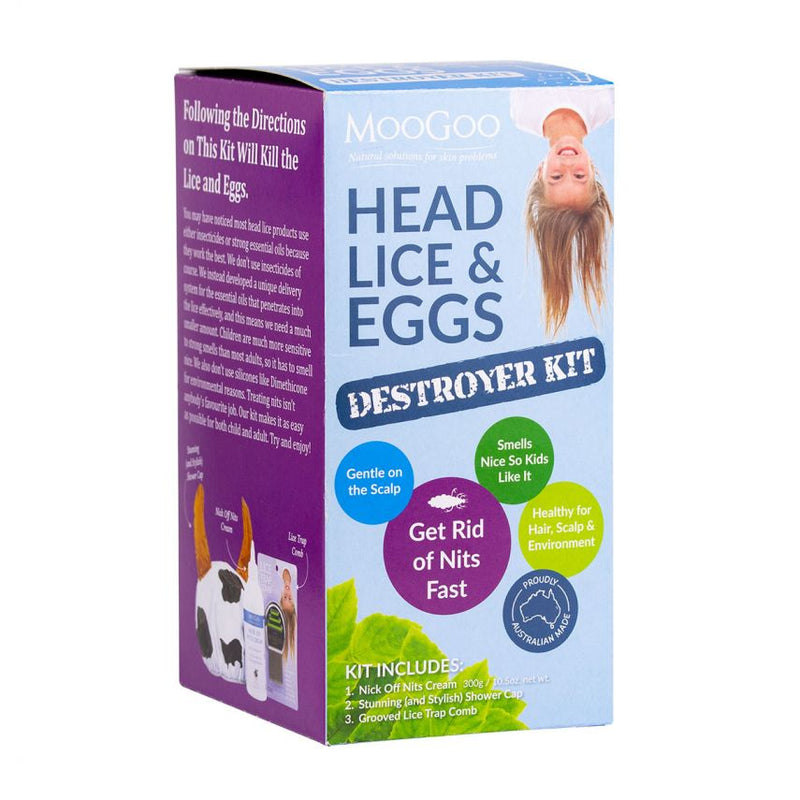 MOOGOO Head Lice & Eggs Destroyer Kit - Go Vita Burwood