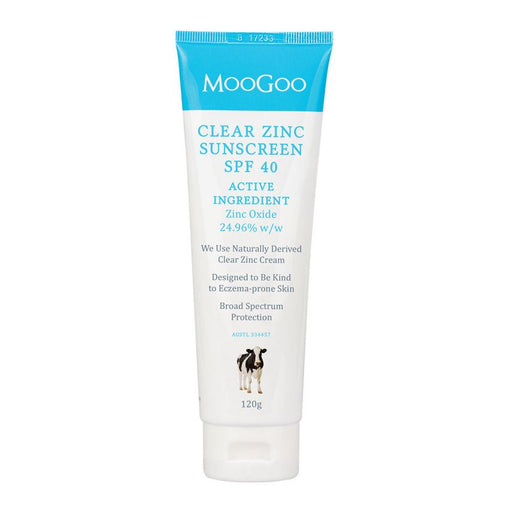 MOOGOO Clear Zinc Sunscreen SPF 40 - Go Vita Burwood