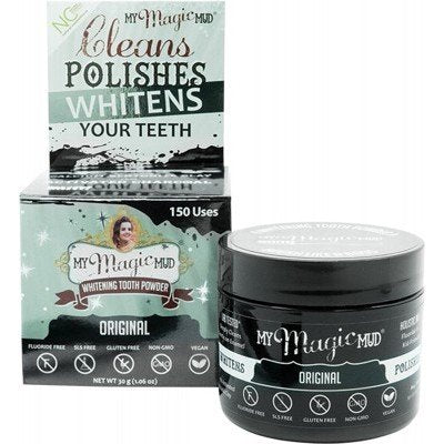 MY MAGIC MUD Whitening Tooth Powder With Activated Charcoal 30g - Go Vita Burwood