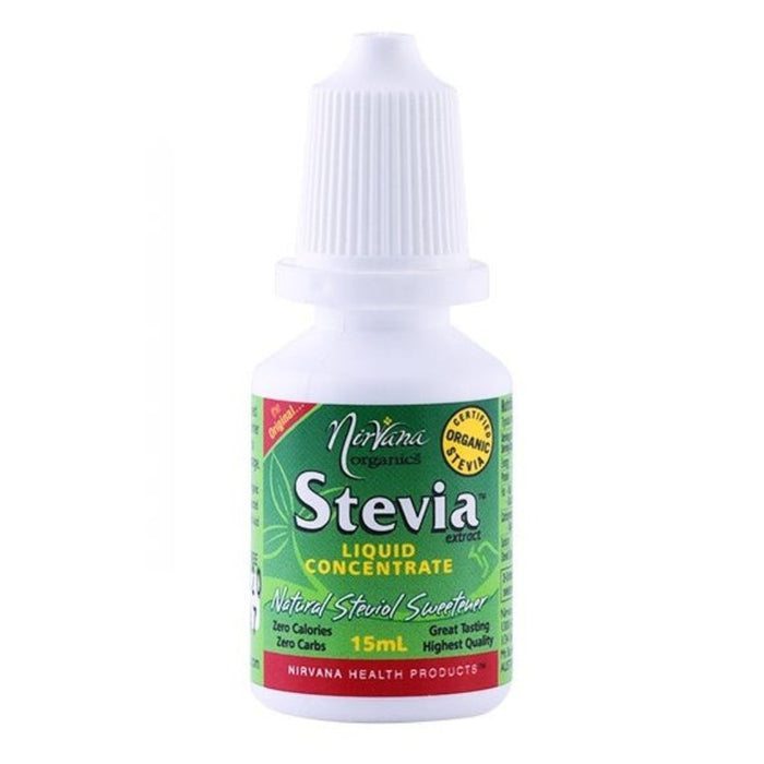 NIRVANA ORGANICS Stevia Liquid 15ml - Go Vita Burwood