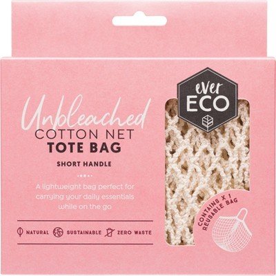 EVER ECO Tote Bag Cotton Net - Short Handle 1 - Go Vita Burwood