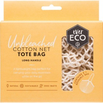EVER ECO Tote Bag Cotton Net - Long Handle 1 - Go Vita Burwood