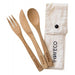 EVER ECO Bamboo Cutlery Set With Organic Cotton Pouch 1 - Go Vita Burwood