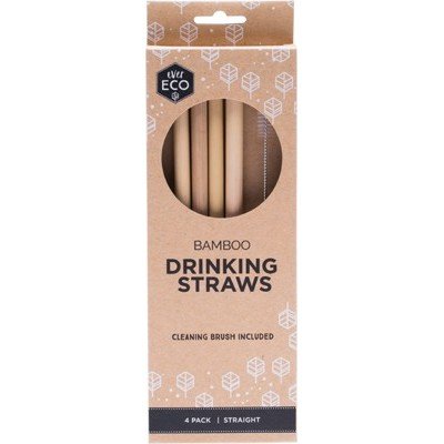 EVER ECO Bamboo Straws Includes Cleaning Brush 4 - Go Vita Burwood