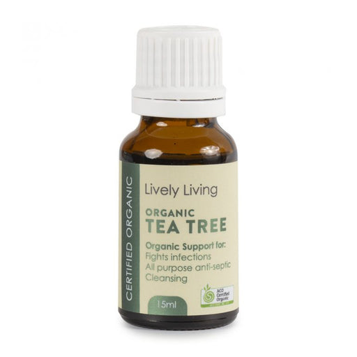 Lively Living Org Tea Tree Oil 15Ml - Go Vita Burwood