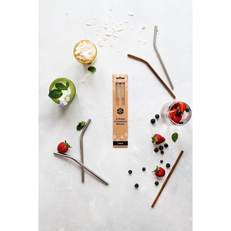 EVER ECO Straw Cleaning Brush 2Pk - Go Vita Burwood