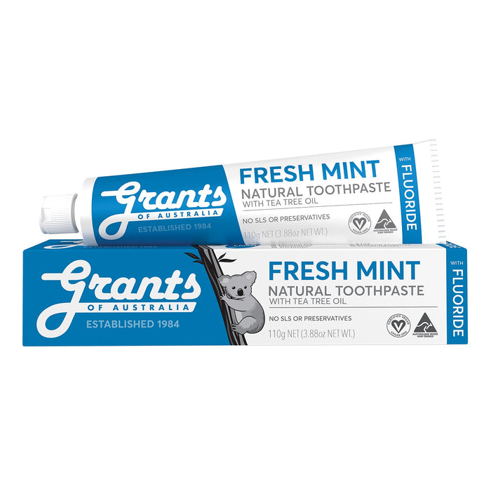 GRANTS Fresh Mint With Fluoride 110G - Go Vita Burwood