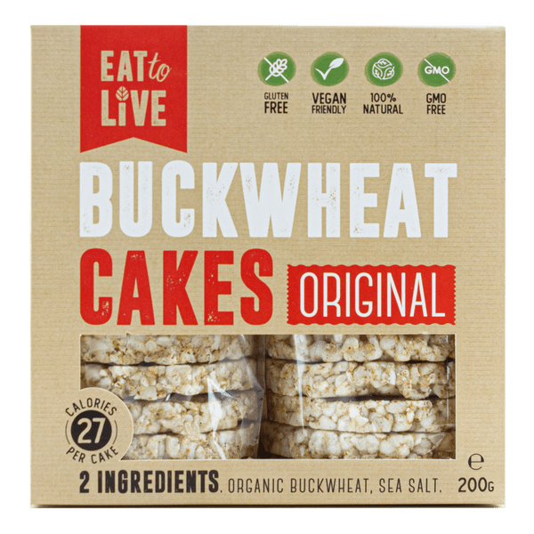 EAT TO LIVE Buckwheat Cakes Originla - Go Vita Burwood