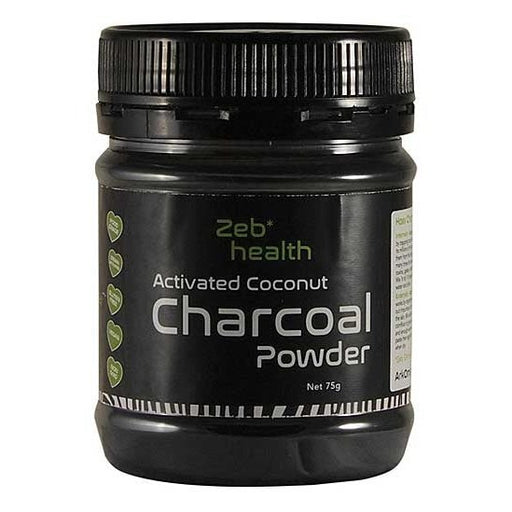ZEB HEALTH Activated Coconut Charcoal 75G - Go Vita Burwood